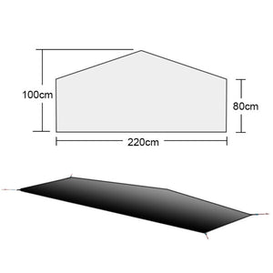 Tapis de sol pour tente lanshan 1 / lanshan 1 pro 120g "3Ful Gear - Footprint" - Planète Rando