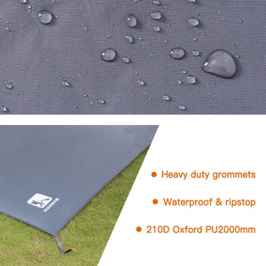 Tapis de sol / tarp imperméable de randonnée, anti - uv pour le bivouac et camping "Hikeman - footprint" - Planète Rando