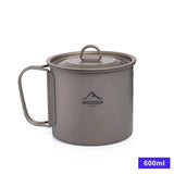 Tasse de camping en titane 200ml - 750ml à partir de 43g "Widesea - camping mug cup" - Titanium Cup 600ML | Planète Rando