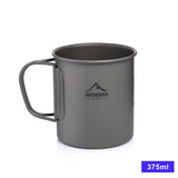 Tasse de camping en titane 200ml - 750ml à partir de 43g "Widesea - camping mug cup" - Titanium Cup 375ML | Planète Rando