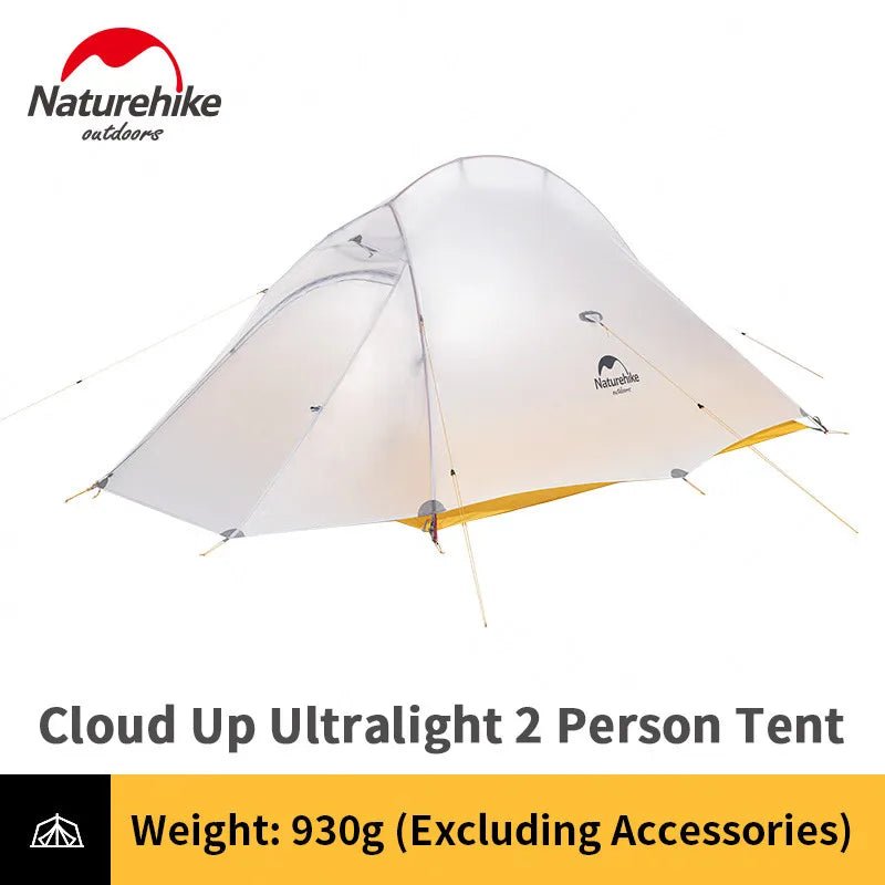 Tente à double - parois ultralégère pour la randonnée, le trekking, le bivouac 2 personnes 930g "Naturehike – Cloud Up Ultralight 10D" - Planète Rando