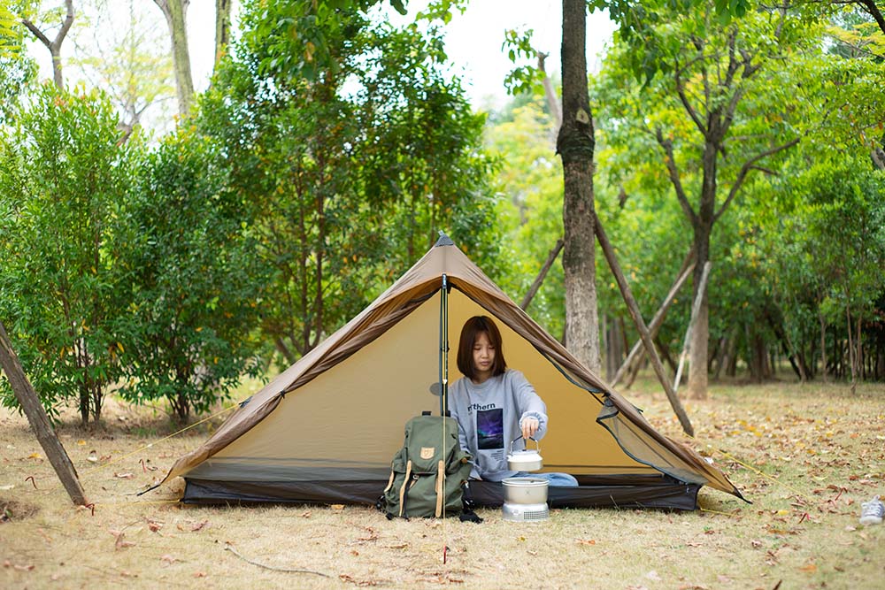 Tente de bivouac ultra - légère pour 1 personne à simple - paroi 690g "3F UL GEAR - Lanshan 1 Pro" - Planète Rando