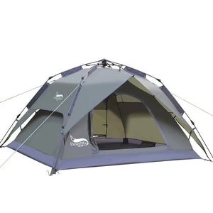 Tente de camping automatique, tente familiale pour 3 à 4 personnes à double couche 3,4kg "Desert&Fox - S022 - ZDZ" - Planète Rando