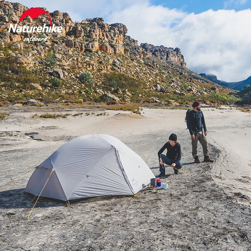 Tente double - parois pour la randonnée, le trekking, bivouac, voyage à vélo en bikepacking pour 2 personnes "Naturehike - Mongar 2" - Planète Rando