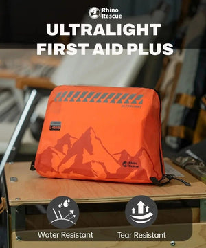 Trousse de premiers secours avec 38 configurations adapté au camping et voyage à partir de 580g "RHINO RESCUE - Outdoor Camping First Aid Kit" - Planète Rando