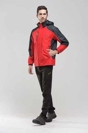 Veste de randonnée / Hardshell imperméable, coupe - vent pour homme 650g "TRVLWEGO - Outdoorsport" - Planète Rando