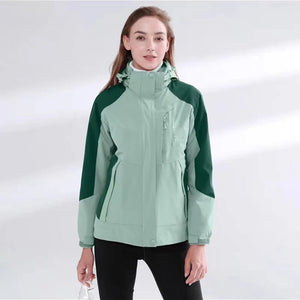 Veste de ski / hiver amovible 3 en 1 imperméable et coupe - vent pour femme "Trvlwego - Outdoor Sport" - Planète Rando