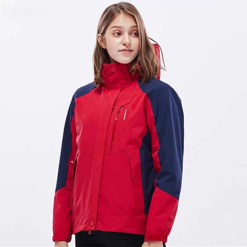 Veste de ski / hiver amovible 3 en 1 imperméable et coupe - vent pour femme "Trvlwego - Outdoor Sport" - Planète Rando