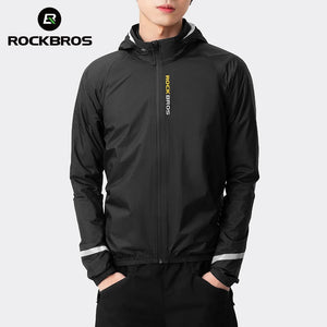 Veste imperméable et coupe-vent léger pour vélo / moto "ROCKBROS - Cycling Raincoat" - Planète Rando