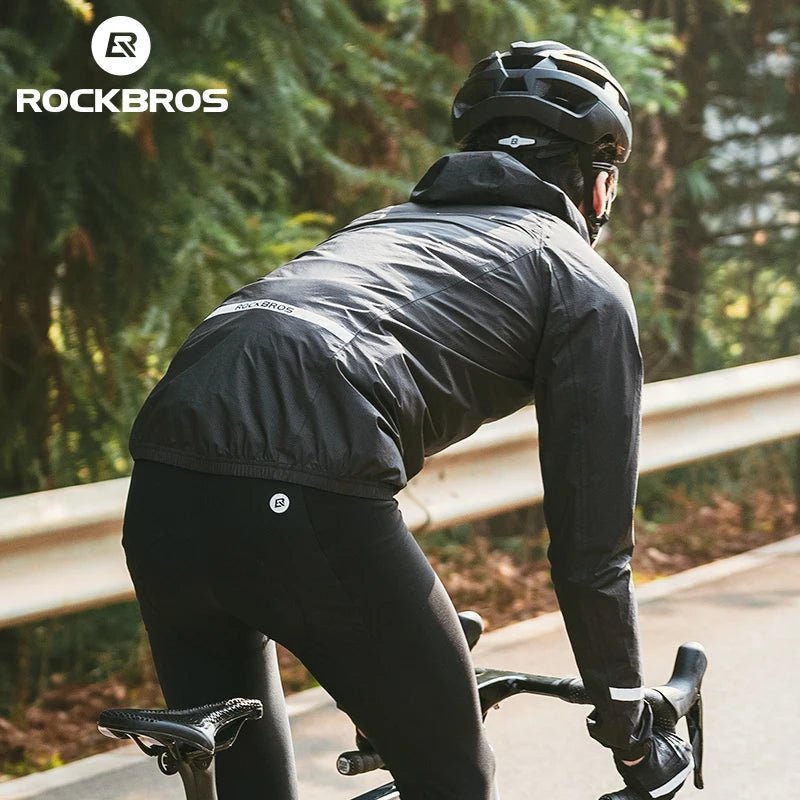 Veste imperméable et coupe-vent léger pour vélo / moto "ROCKBROS - Cycling Raincoat" - Planète Rando