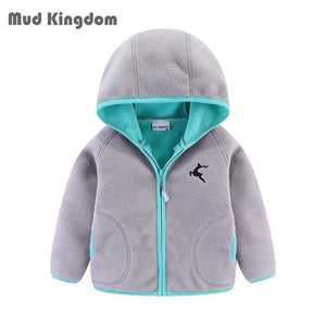 Veste polaire de randonnée à capuche pour garçon et fille "Mudkingdom - ZS0622" - Planète Rando