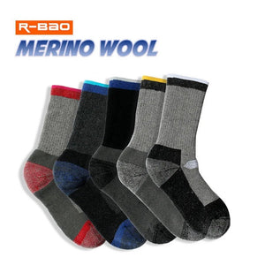 2 paires de chaussettes thermiques en laine mérinos pour hommes et femmes "R-bao - Wool hiking series" - Planète Rando