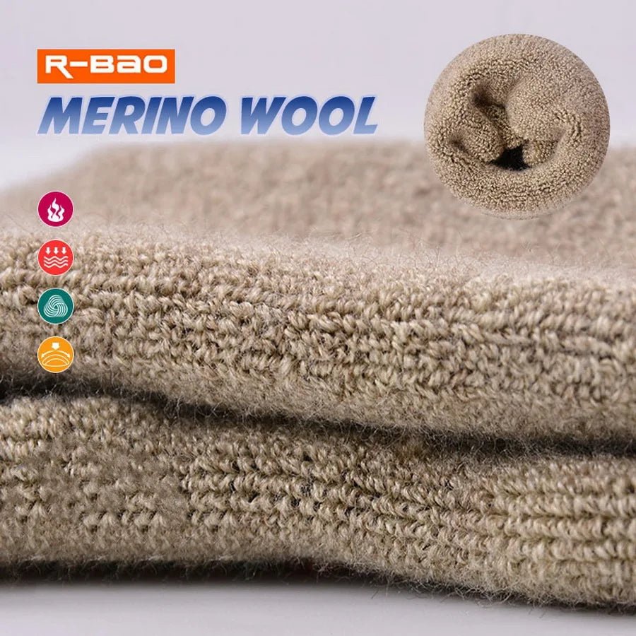 2 paires de chaussettes thermiques en laine mérinos pour hommes et femmes "R-bao - Wool hiking series" - Planète Rando