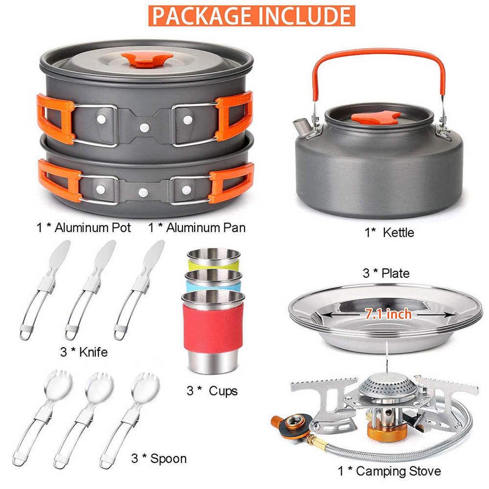 Kit d'ustensiles de cuisine pour le camping et barbecue "Jo Camping - BBQ" - | Planète Rando