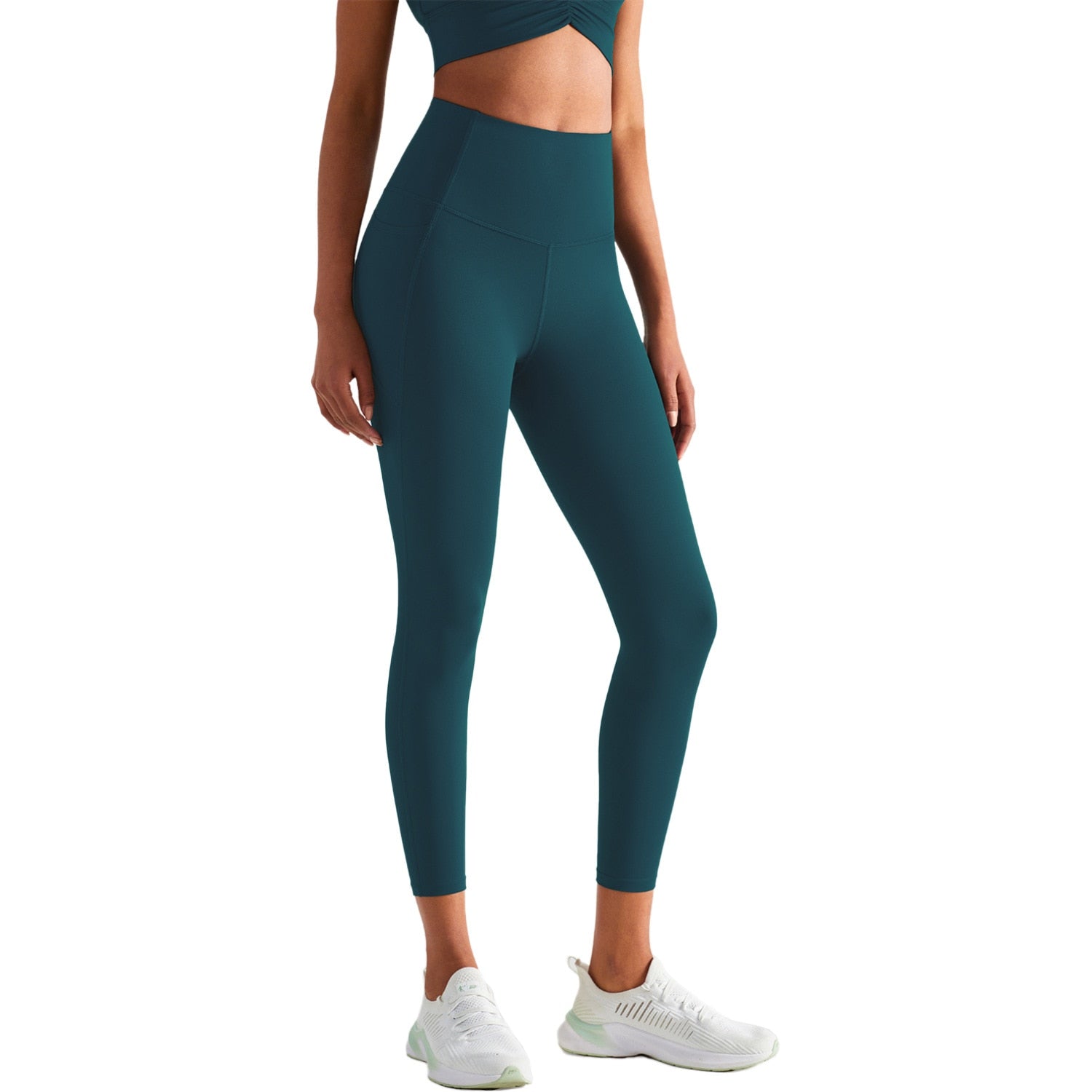 Leggings de sport taille haute avec poches latérales 220g "Dahnvi - Leggings fit" - | Planète Rando