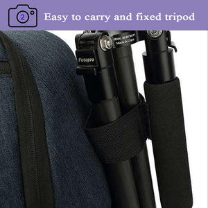 Trépied fixe et facile à transporter pour la photographie rando et en extérieur, doté du Sindax - Camera Bag, un sac à dos étanche conçu pour les appareils photo reflex numériques, les équipements vidéo et les ordinateurs portables pesant à partir de 410 g.