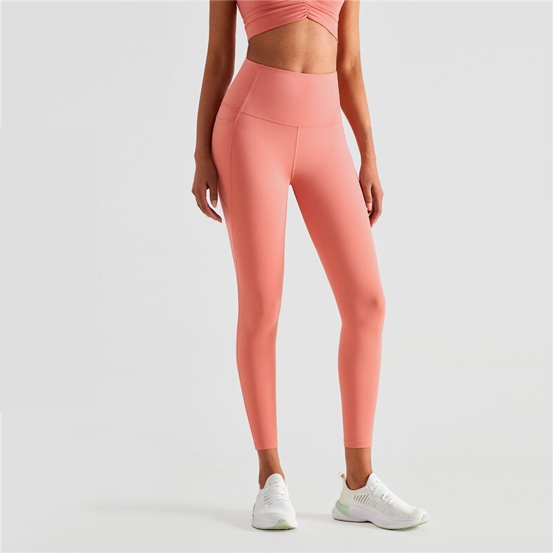 Leggings de sport taille haute avec poches latérales 220g "Dahnvi - Leggings fit" - | Planète Rando