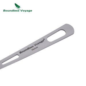 Couverts de camping en titane d'excellente qualité "Boundless Voyage - Titanium cut'ery Set" - | Planète Rando