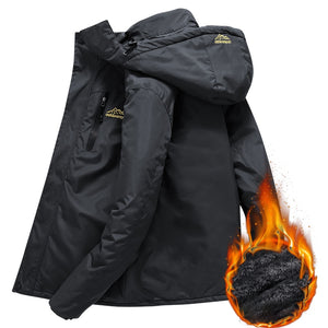 Une veste d'extérieur noire avec des flammes serait la LNGXO - Outdoordoor sport Veste de randonnée en polaire / coupe vent imperméable et chaud pour femme 1,2kg.