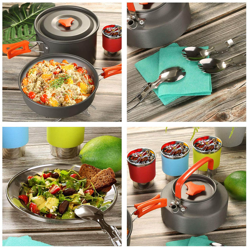 Kit d'ustensiles de cuisine pour le camping et barbecue "Jo Camping - BBQ" - | Planète Rando