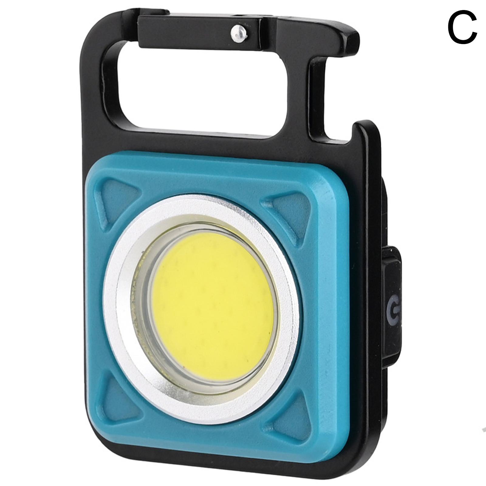 Mini-lampe de poche portable à LED avec porte-clés et tire-bouchon "GoodOutdoor - R3-1000" - Bleu ciel | Planète Rando