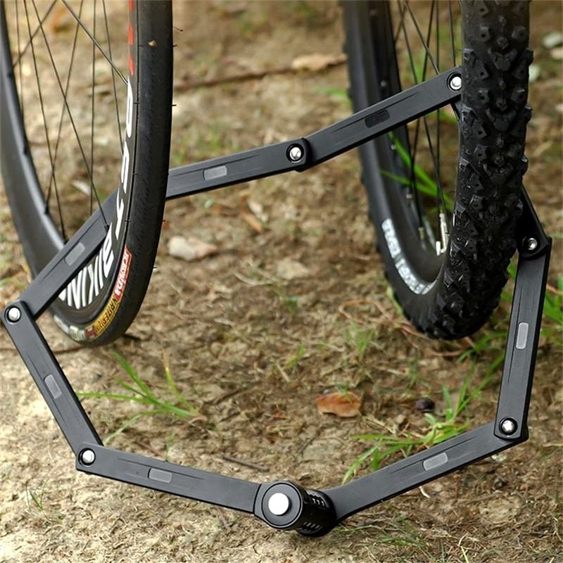 Anti-vol pour vélo / VTT en acier 8mm d'épaisseur "West Biking - Folding Lock" - | Planète Rando