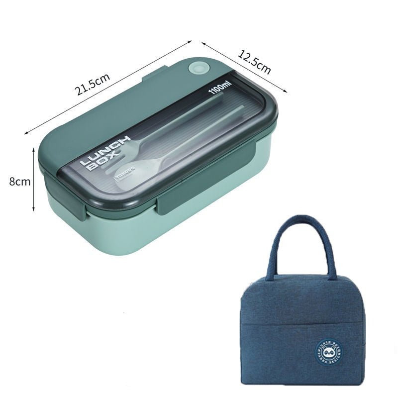 Boîte à déjeuner / boîte à Bento "Yakada - Lunch box" - 2-GreenSet1100MLbag | Planète Rando