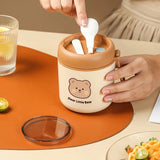 Boîte à lunch / bento en acier inoxydable 304 pour enfants 530ml "Dear Little - Lunch box" - Bear stickers | Planète Rando