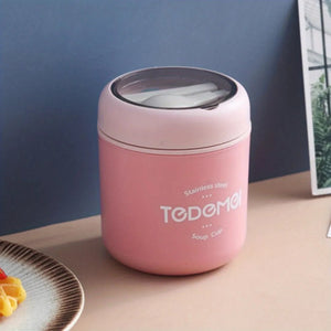 Boite à lunch / thermos isotherme en acier inoxydable 304 "Tedemei - Soup cup 530ml" - Rose | Planète Rando