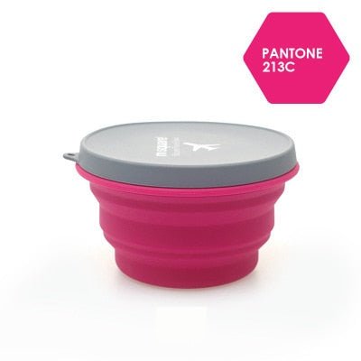 Bol pliable en silicone de qualité alimentaire "M-square - HLT0061" - Rose / 90ML | Planète Rando