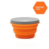 Bol pliable en silicone de qualité alimentaire "M-square - HLT0061" - Orange / 90ML | Planète Rando