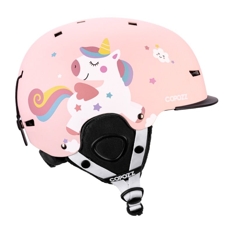 Casque de ski moulé intégralement pour enfants / adultes 51-58cm "COPOZZ - Fuzz" - Unicorn / S | Planète Rando