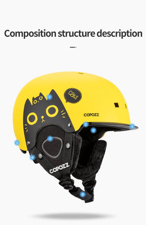 Casque de ski moulé intégralement pour enfants / adultes 51-58cm "COPOZZ - Fuzz" - | Planète Rando