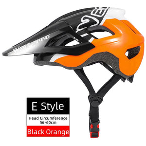 Casque de vélo unisexe 56-60 CM "West Biking - XC sport" - Orange | Planète Rando