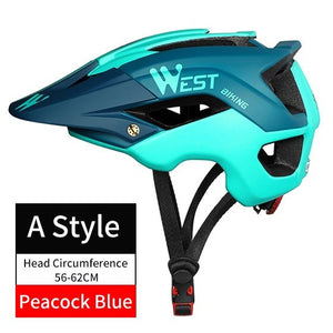 Casque de VTT unisexe 56-62 CM "West Biking - All-terrain" - Bleu | Planète Rando