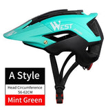 Casque de VTT unisexe 56-62 CM "West Biking - All-terrain" - Noir bleu | Planète Rando