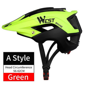 Casque de VTT unisexe 56-62 CM "West Biking - All-terrain" - Fluo | Planète Rando