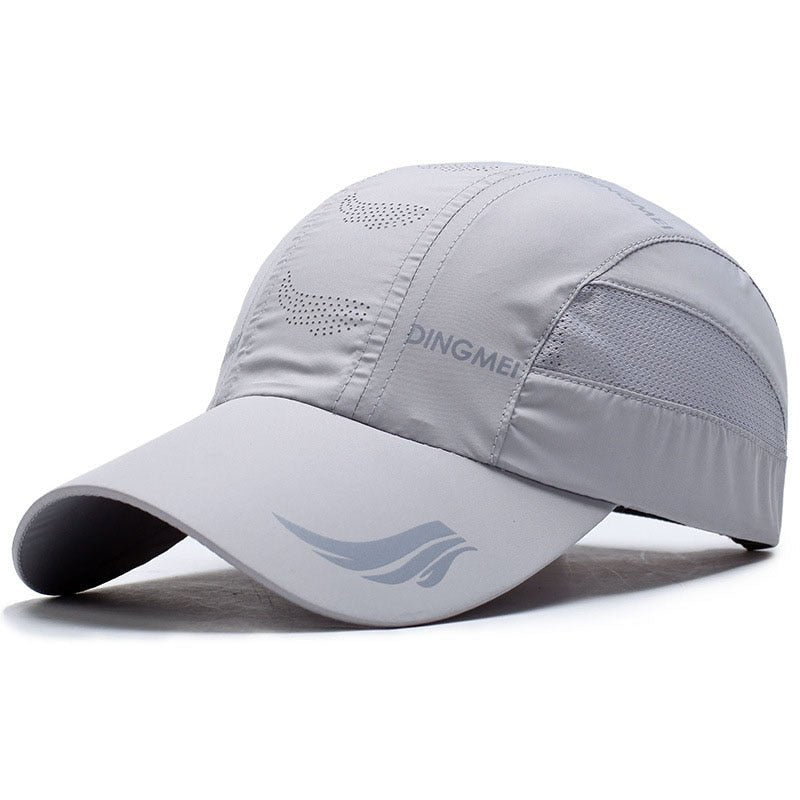 Casquette de sport respirante & anti-UV 56-60cm "HVATILAW - E37 / E10" - Gris clair / E37 | Planète Rando