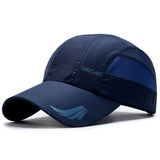 Casquette de sport respirante & anti-UV 56-60cm "HVATILAW - E37 / E10" - Bleu navy / E37 | Planète Rando