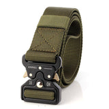 Ceinture tactique large 3.8cm en toile pour homme "Favocent - Enniu" - Vert foncé | Planète Rando