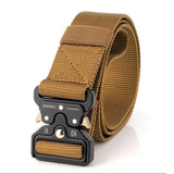 Ceinture tactique large 3.8cm en toile pour homme "Favocent - Enniu" - Khaki | Planète Rando