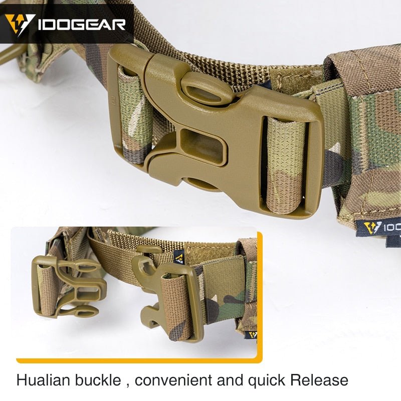 Ceinture tactique / militaire MRB à dégagement rapide MOLLE 295g "Idogear - MC 3424" - | Planète Rando