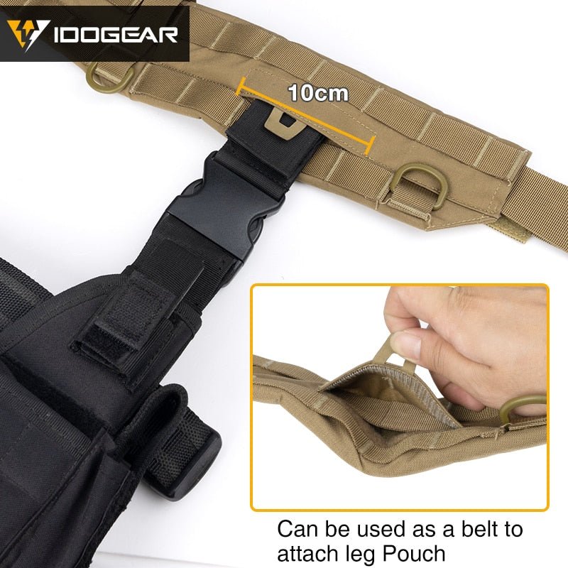 Ceinture tactique / militaire MRB à dégagement rapide MOLLE 295g "Idogear - MC 3424" - | Planète Rando