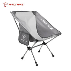 Chaise pliante de voyage ultralégère 950g "Hitorhike – camping chair" - Gris | Planète Rando