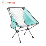 Chaise pliante de voyage ultralégère 950g "Hitorhike – camping chair" - Vert bleu | Planète Rando