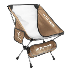 Chaise pliante de voyage ultralégère 950g "Hitorhike – camping chair" - Khaki | Planète Rando