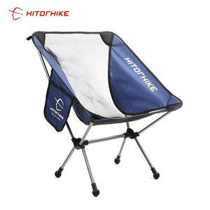 Chaise pliante de voyage ultralégère 950g "Hitorhike – camping chair" - Bleu navy | Planète Rando