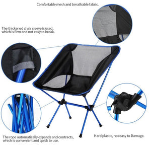 Chaise pliante ultralégere de camping / pêche en tissu Oxford 920g "Tnukk - Folding chair" - | Planète Rando