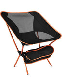 Chaise pliante ultralégere de camping / pêche en tissu Oxford 920g "Tnukk - Folding chair" - Orange | Planète Rando