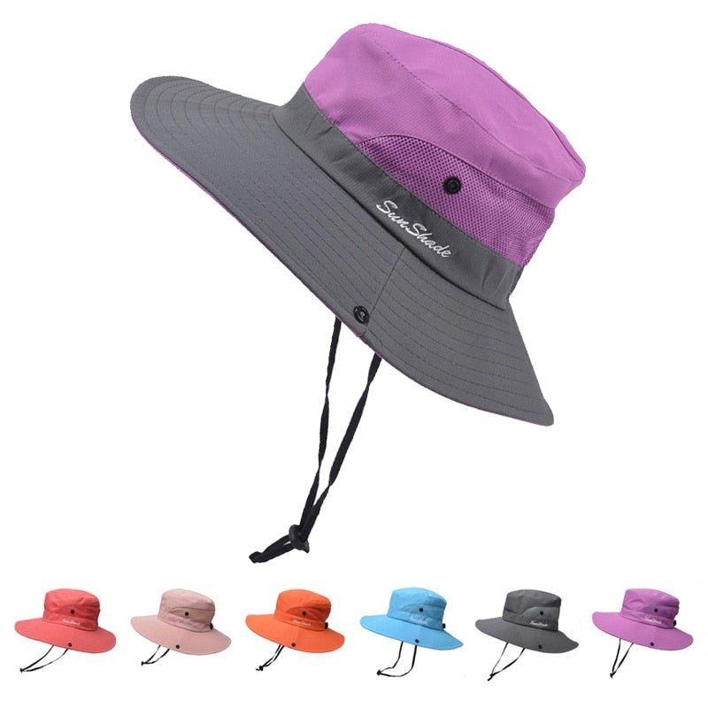 Chapeau de randonnée anti-UV UPF 50 + "Sunshade - Sun Hat" - | Planète Rando